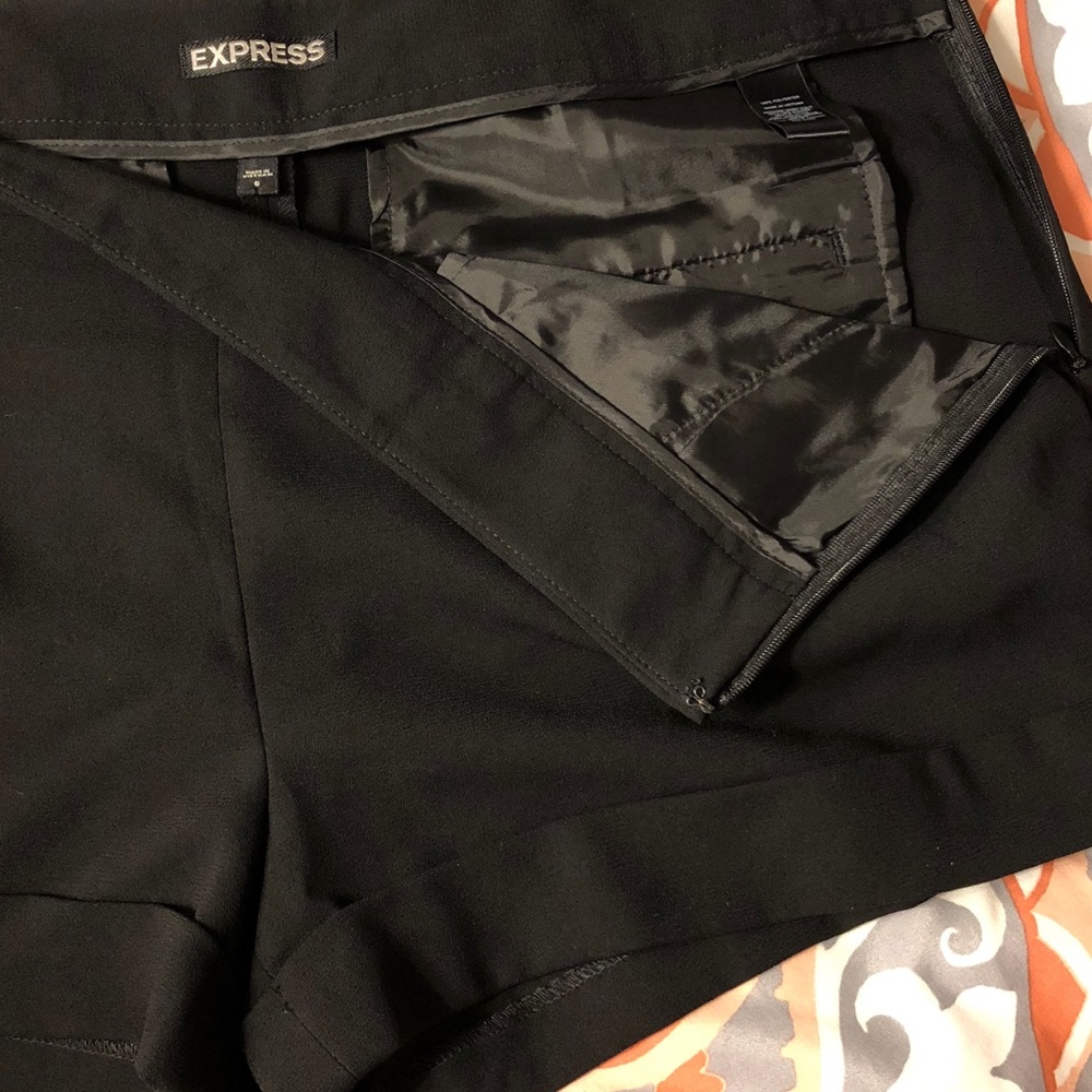 Black, dressy Express Shorts